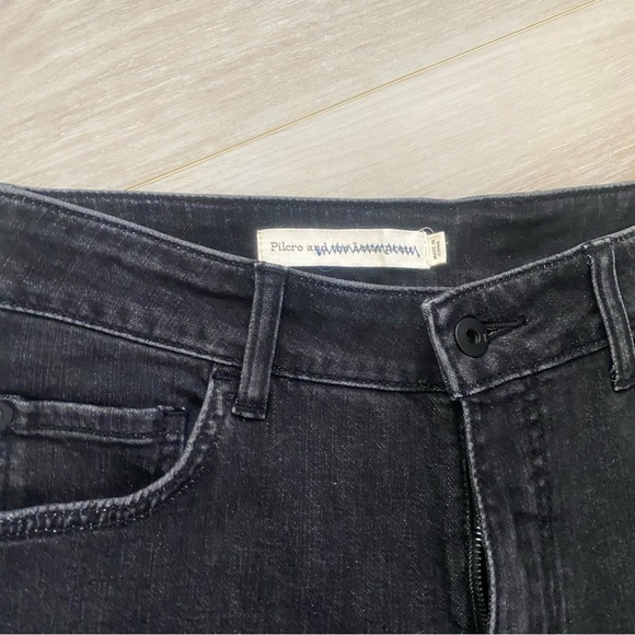 Anthropologie Pilcro Washed Black Crop Flare Denim Jeans - Picture 3 of 6